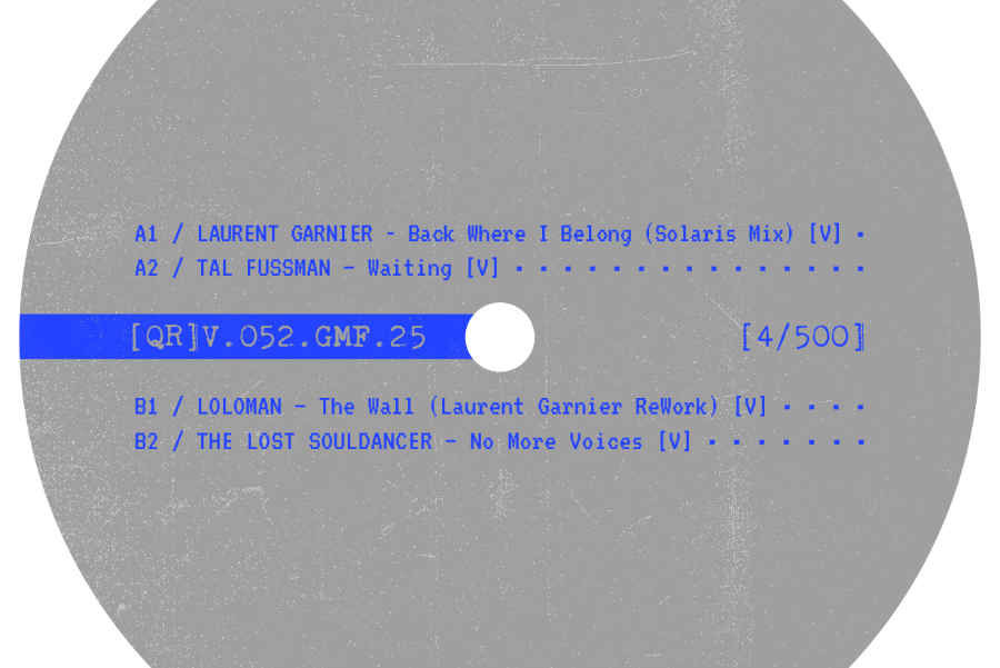 Laurent Garnier's COD3 QR label has announced details of its first vinyl-only release of 2025, the [QR]V.052.GMF.25 EP, which is set for release later this month.