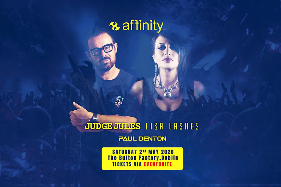 Judge Jules and Lisa Lashes are coming to Dublin on 2 May for a top-notch night of classic anthems and euphoric beats.