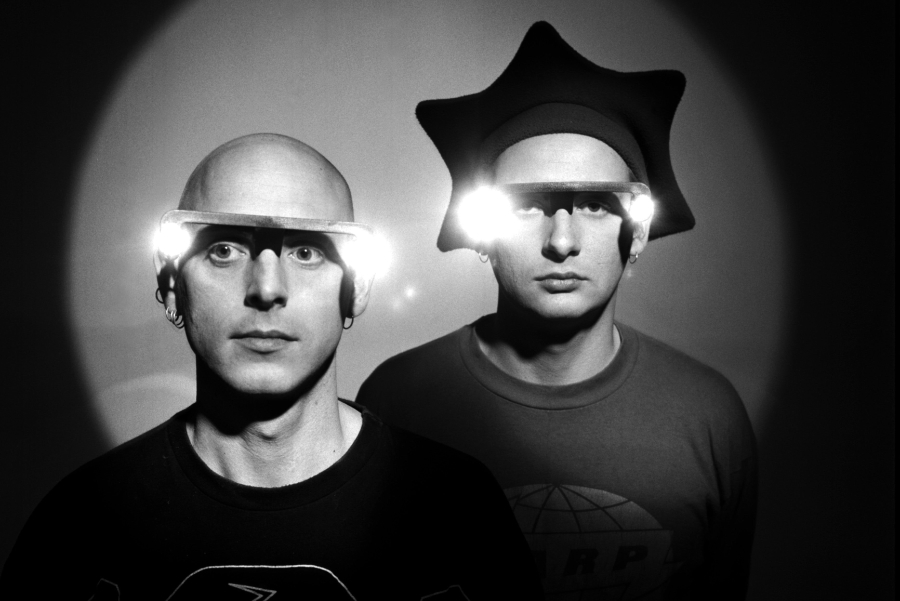 SPECIAL PRICE. dance group Orbital (brothers Phil and Paul Hartnoll) photographed on 5th May 1993.