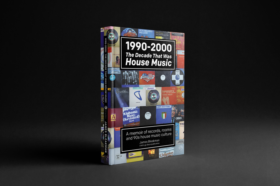 Book cover for '1990-2000: The Decade That Was House Music' featuring a collage of album art.